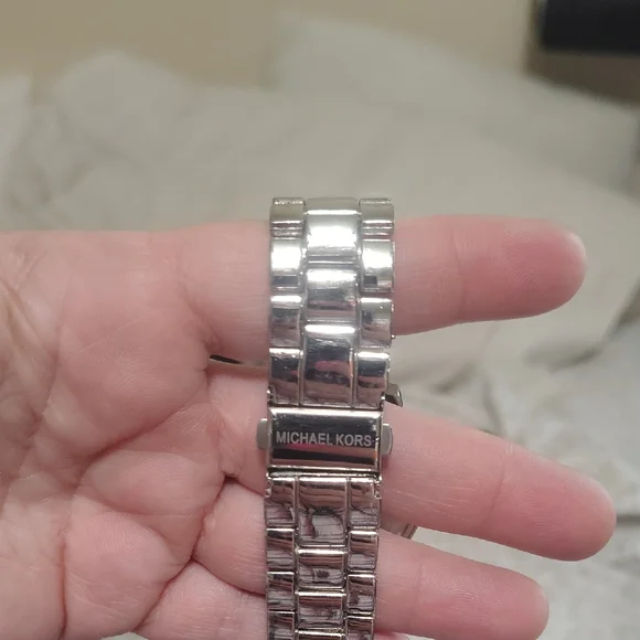 Michael Kors Silver Chronograph Watch - Picture 4 of 5